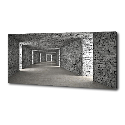 Foto obraz na płótnie Tunel z cegły