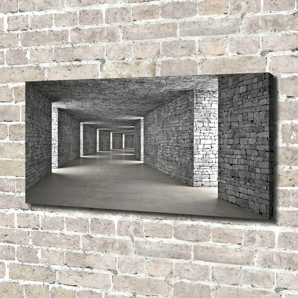 Foto obraz na płótnie Tunel z cegły