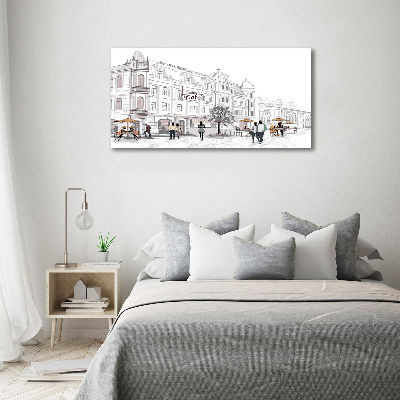 Duży Foto obraz na płótnie Stare miasto
