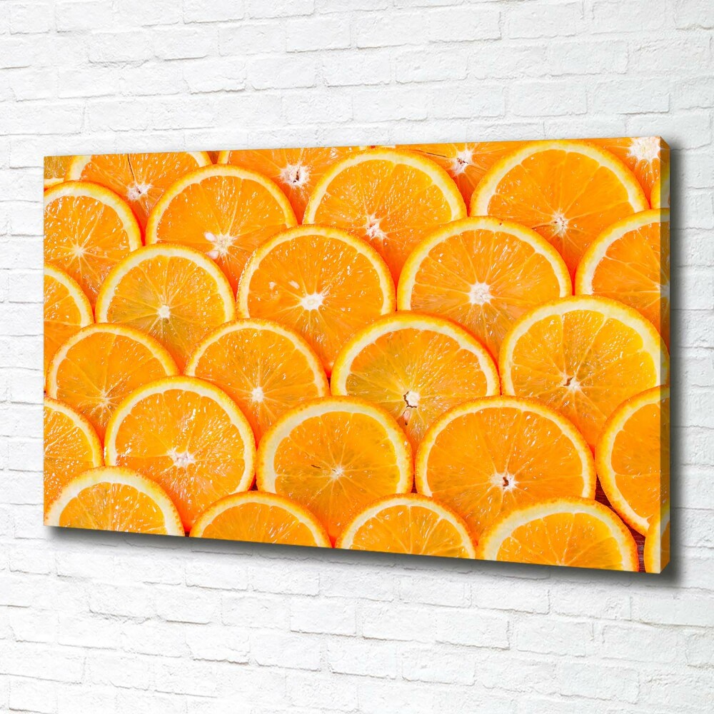 Foto obraz na płótnie Plastry pomarańczy