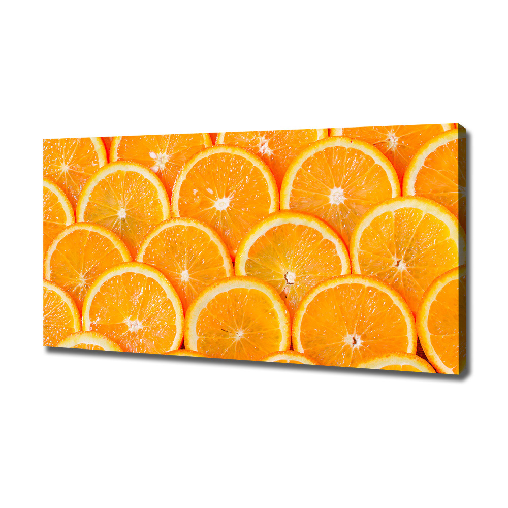 Foto obraz na płótnie Plastry pomarańczy