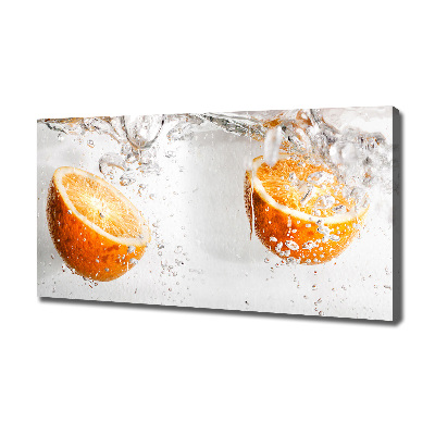 Foto obraz na płótnie Pomarańcze pod wodą