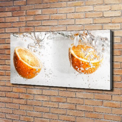 Foto obraz na płótnie Pomarańcze pod wodą