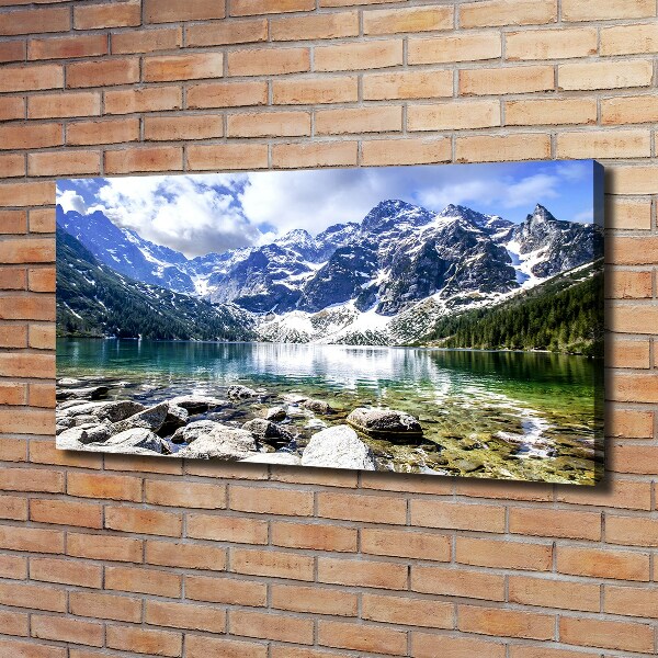 Foto obraz na płótnie Morskie oko Tatry