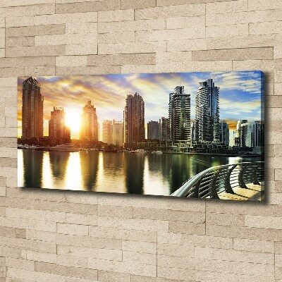 Foto obraz na płótnie Dubaj zachód słońca