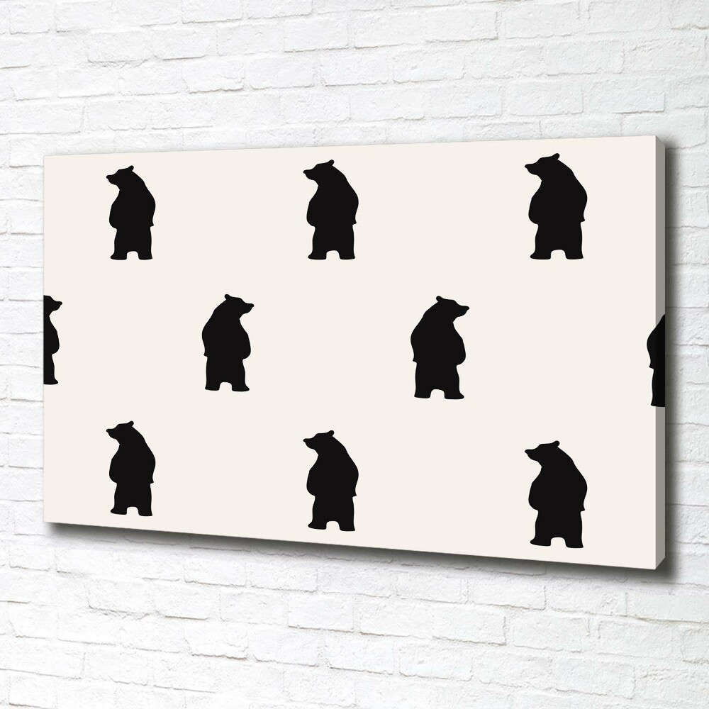 Duży Foto obraz na płótnie Niedźwiedzie