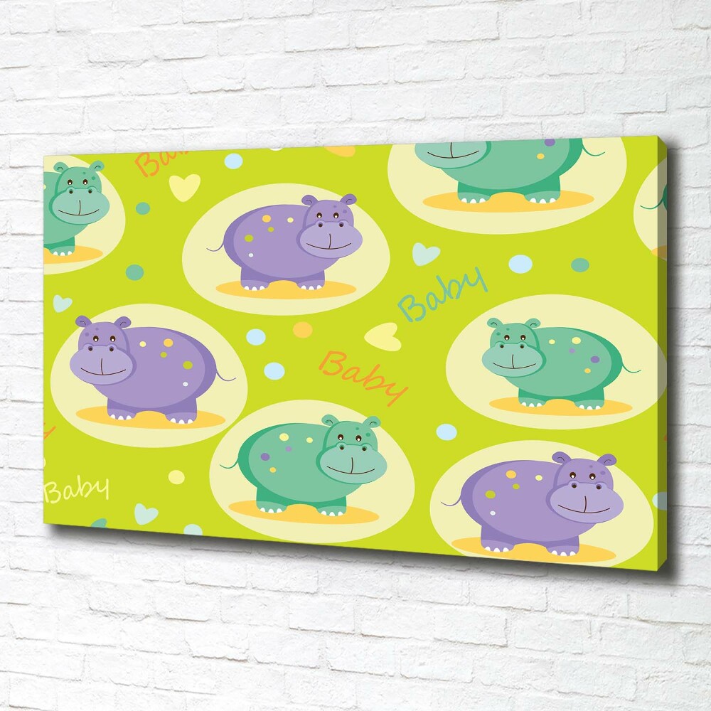 Foto obraz canvas Hipopotamy
