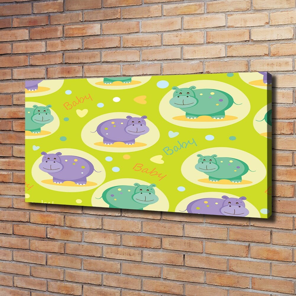 Foto obraz canvas Hipopotamy