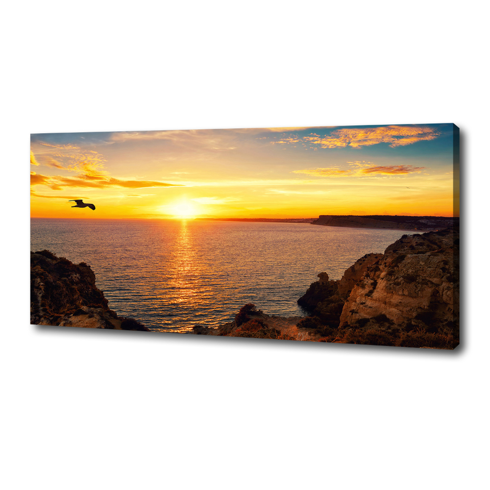 Foto obraz na płótnie Zachód słońca morze
