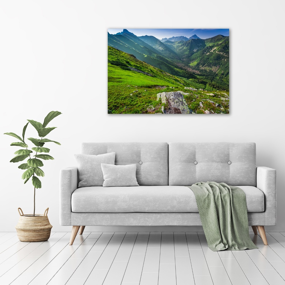 Foto obraz na płótnie Świt w górach