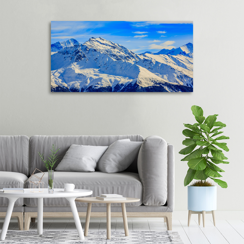 Foto obraz canvas Alpy zimą