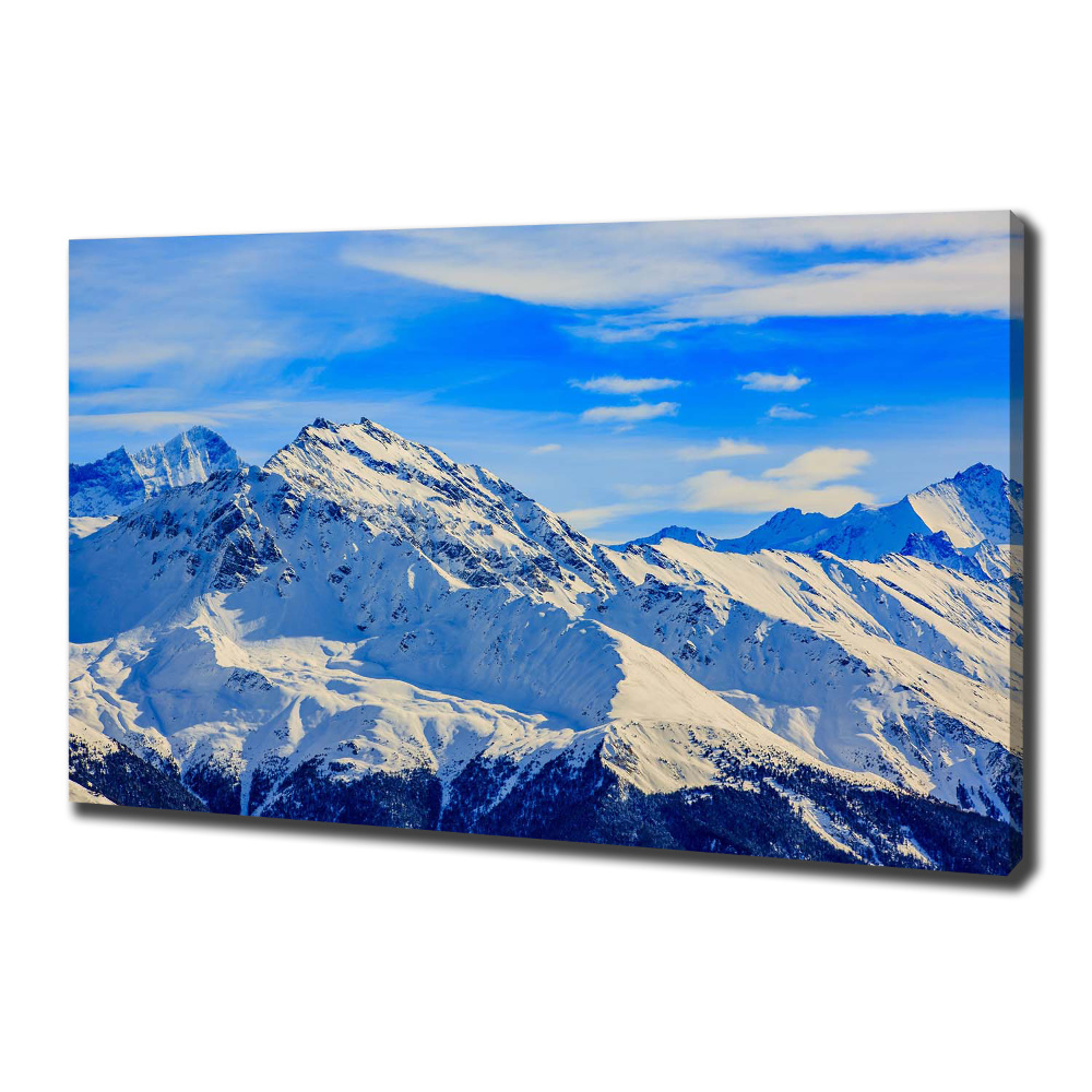 Foto obraz canvas Alpy zimą