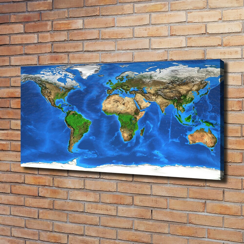 Foto obraz canvas Mapa świata