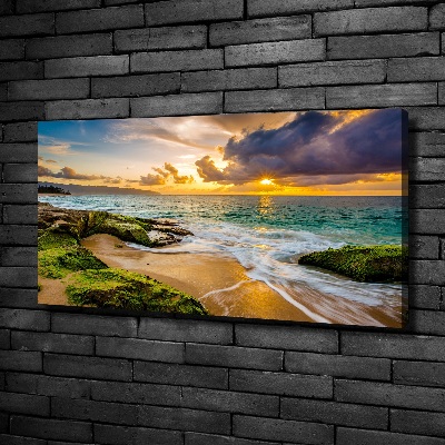 Foto obraz na płótnie Zachód słońca morze