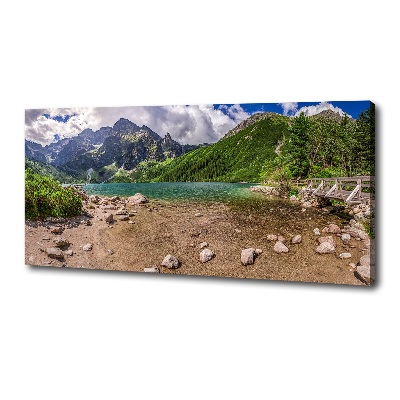 Foto obraz na płótnie Jezioro w górach