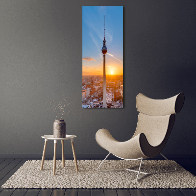 Foto obraz na płótnie pionowy Wieża telewizyjna