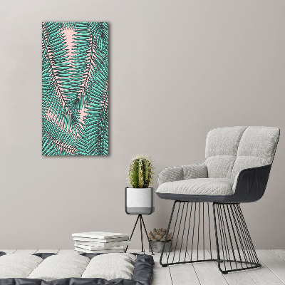 Foto obraz canvas pionowy Liście palmy