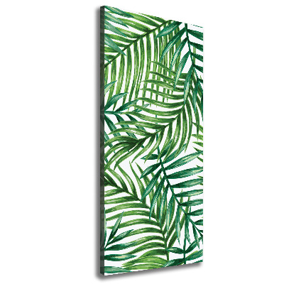 Foto obraz canvas pionowy Liście palmy