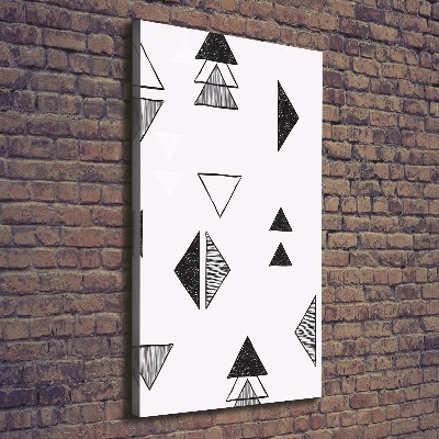 Foto obraz canvas pionowy Trójkąty tło