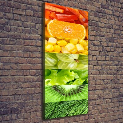 Foto obraz na płótnie pionowy Owoce i warzywa