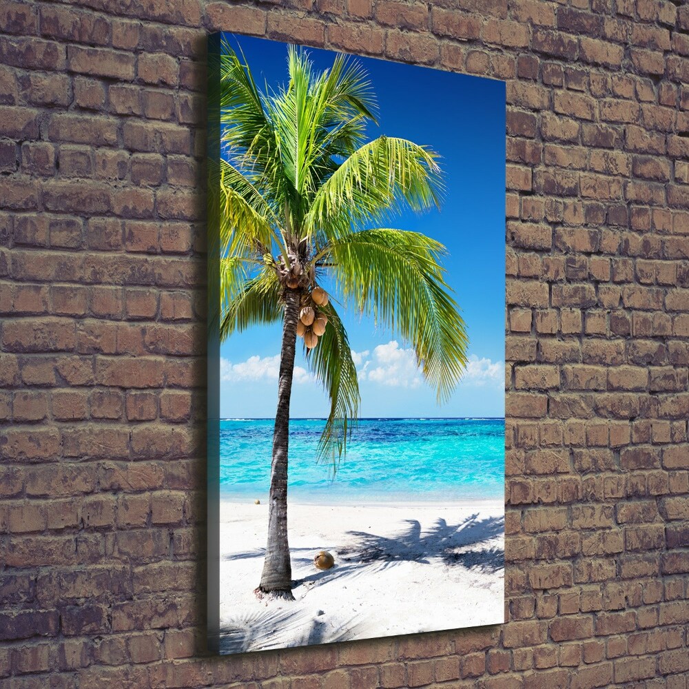 Foto obraz na płótnie pionowy Tropikalna plaża