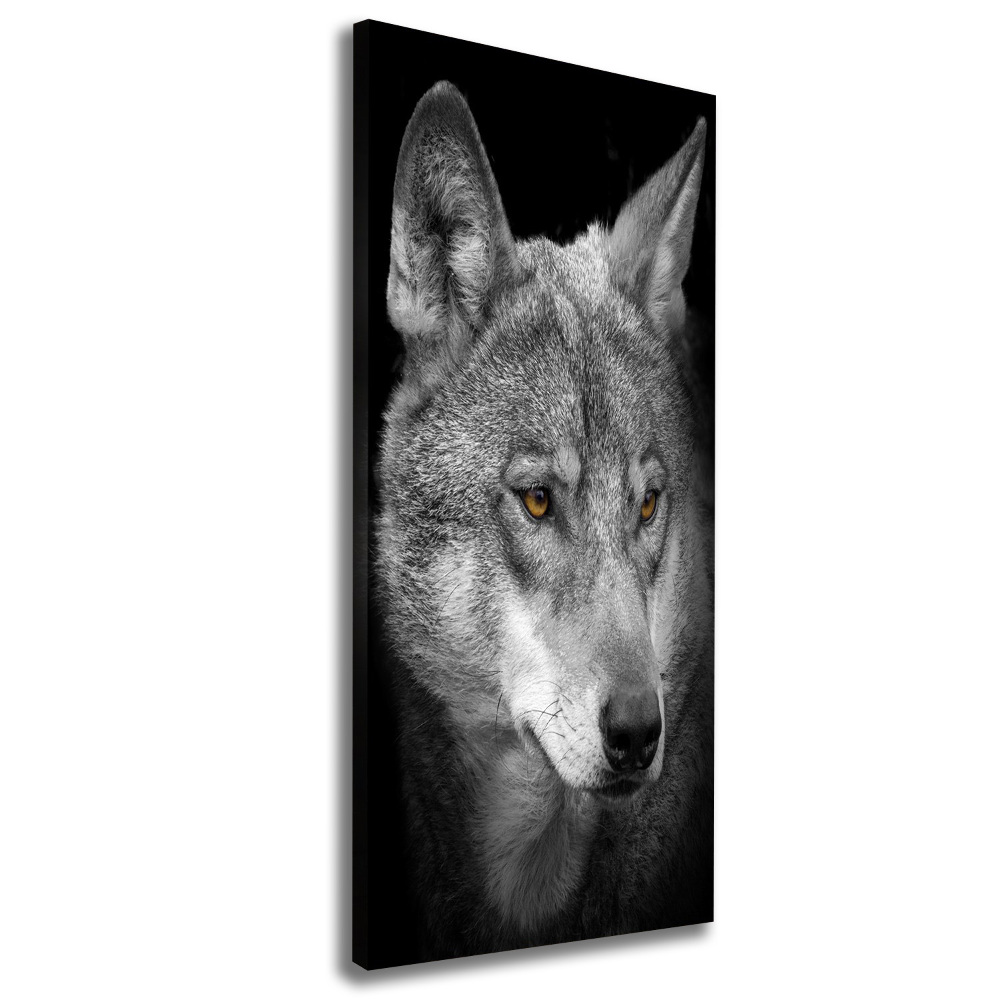 Foto obraz na płótnie pionowy Portret wilka