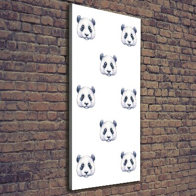 Foto obraz drukowany na płótnie pionowy Pandy