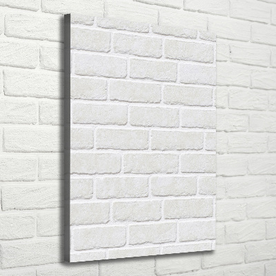 Foto obraz na płótnie pionowy Ceglana ściana