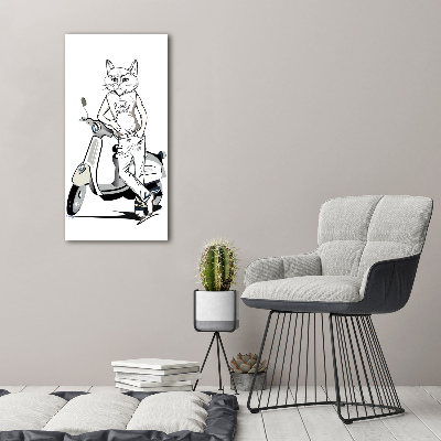 Foto obraz na płótnie pionowy Koci mężczyzna