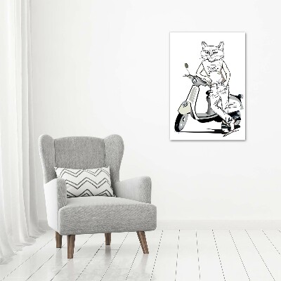 Foto obraz na płótnie pionowy Koci mężczyzna