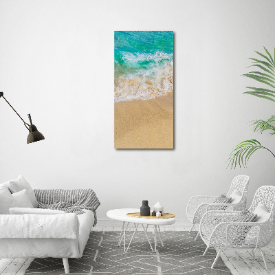 Foto obraz na płótnie pionowy Plaża i morze