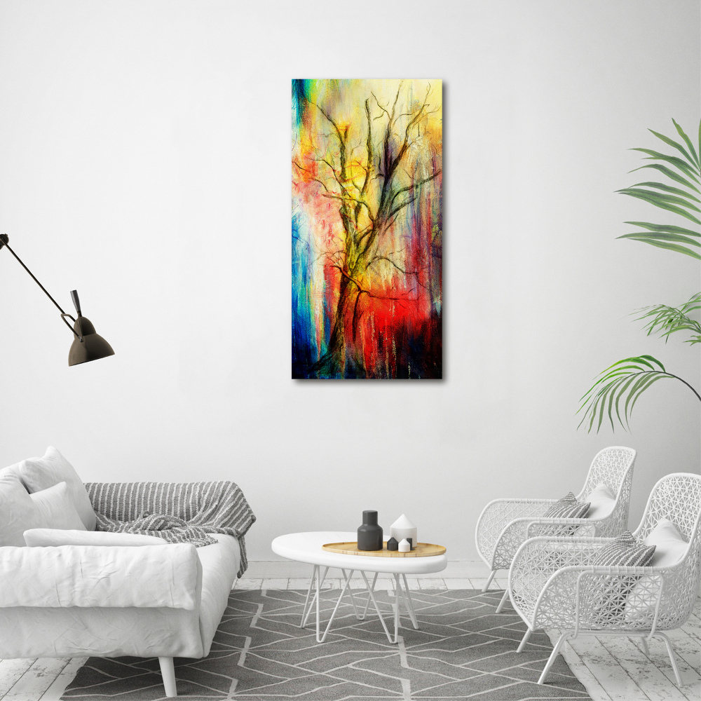 Foto obraz na płótnie pionowy Abstrakcyjne drzewo