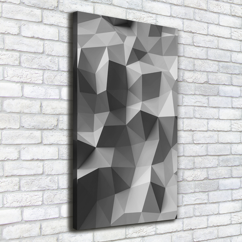 Foto obraz na płótnie pionowy Abstrakcja trójkąty