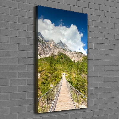 Foto obraz canvas pionowy Most wiszący