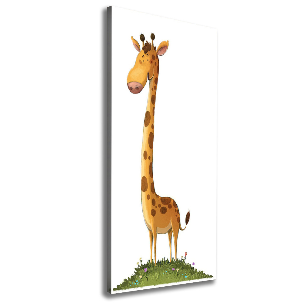 Nowoczesny fotoobraz canvas na ramie pionowy Żyrafa