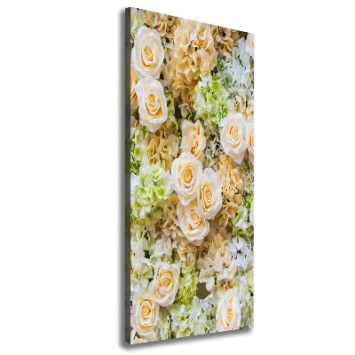 Foto obraz na płótnie pionowy Weselne kwiaty