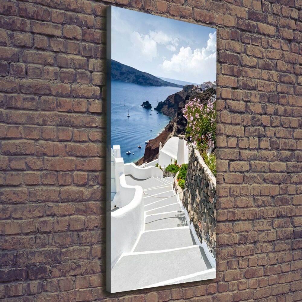 Foto obraz na płótnie pionowy Santorini Grecja