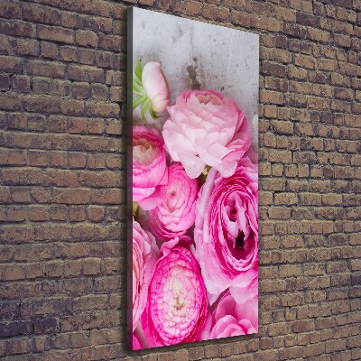 Foto obraz na płótnie pionowy Różowe jaskry
