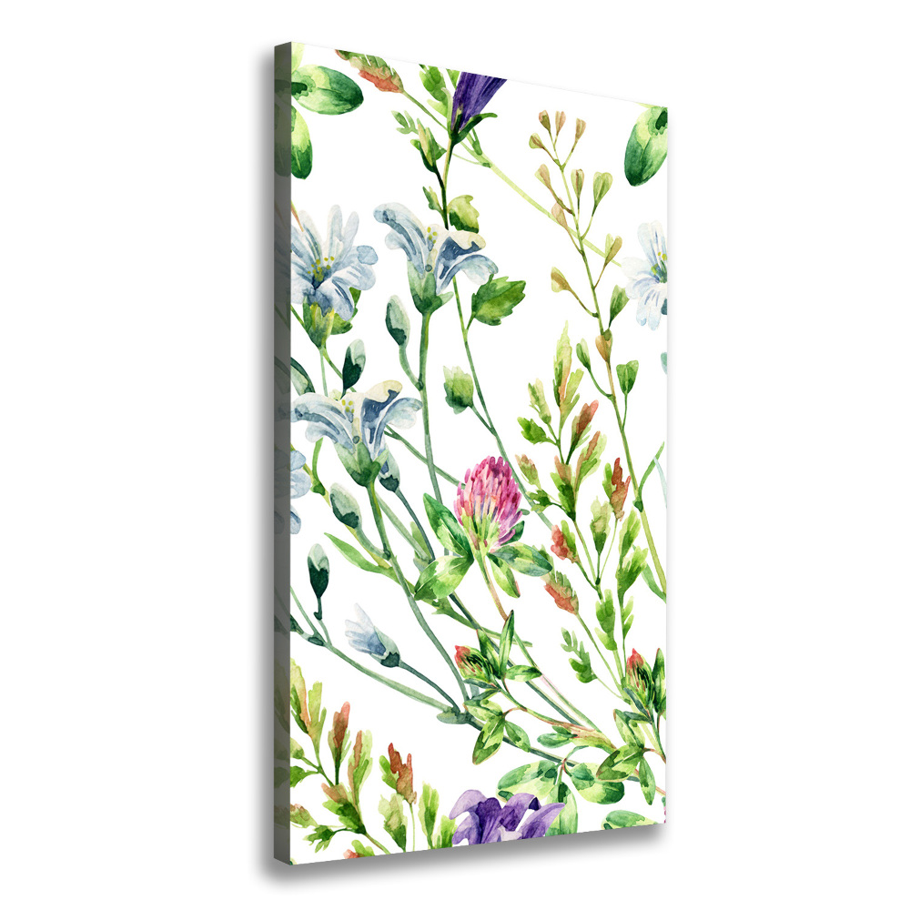 Foto obraz canvas pionowy Polne kwiaty
