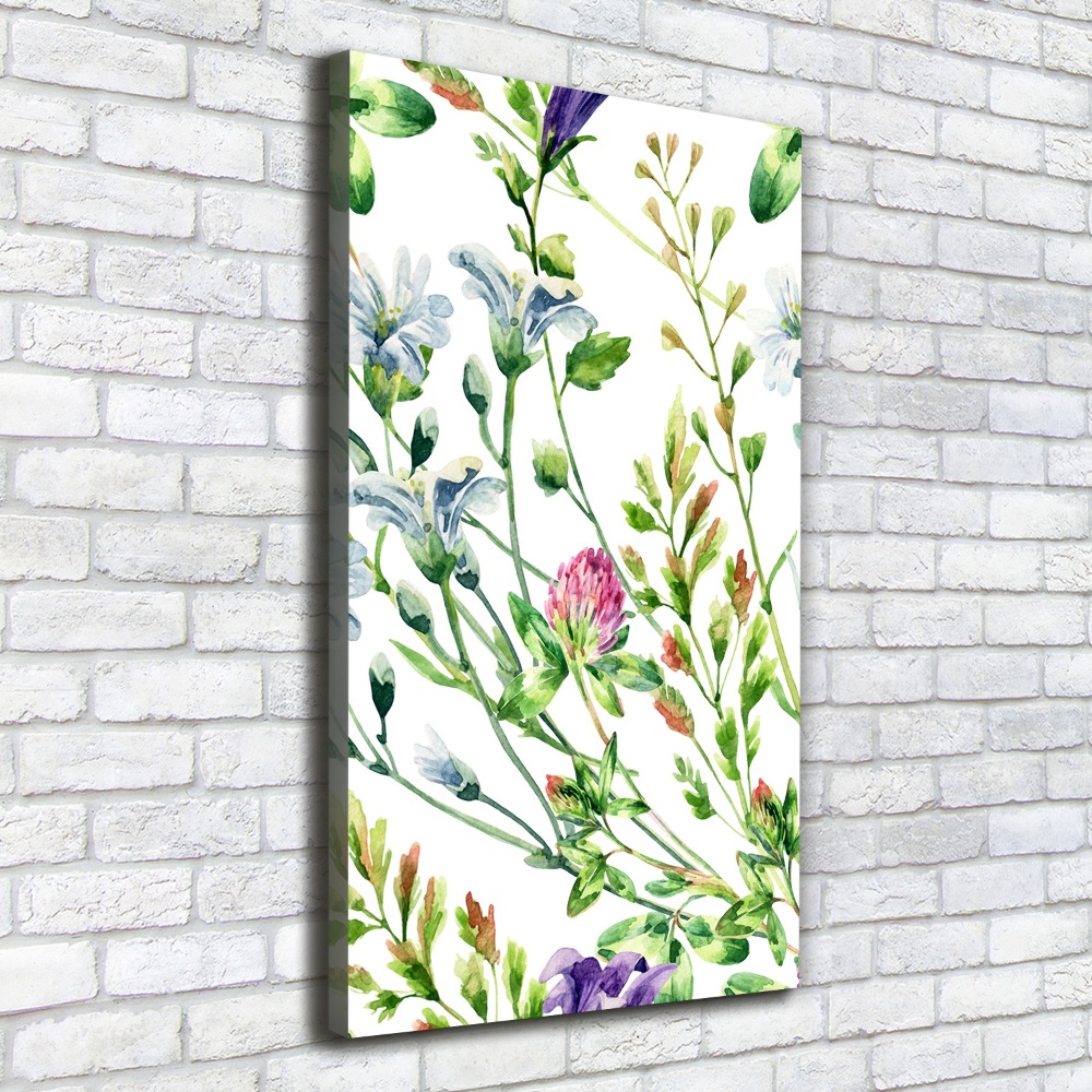Foto obraz canvas pionowy Polne kwiaty