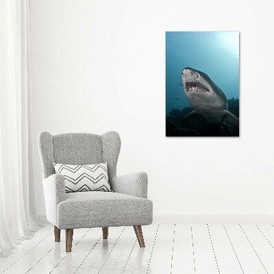 Foto obraz na płótnie do salonu pionowy Duży rekin
