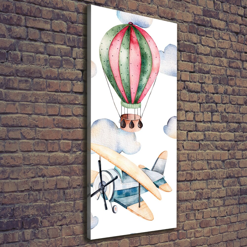 Foto obraz na płótnie pionowy Balony i samoloty