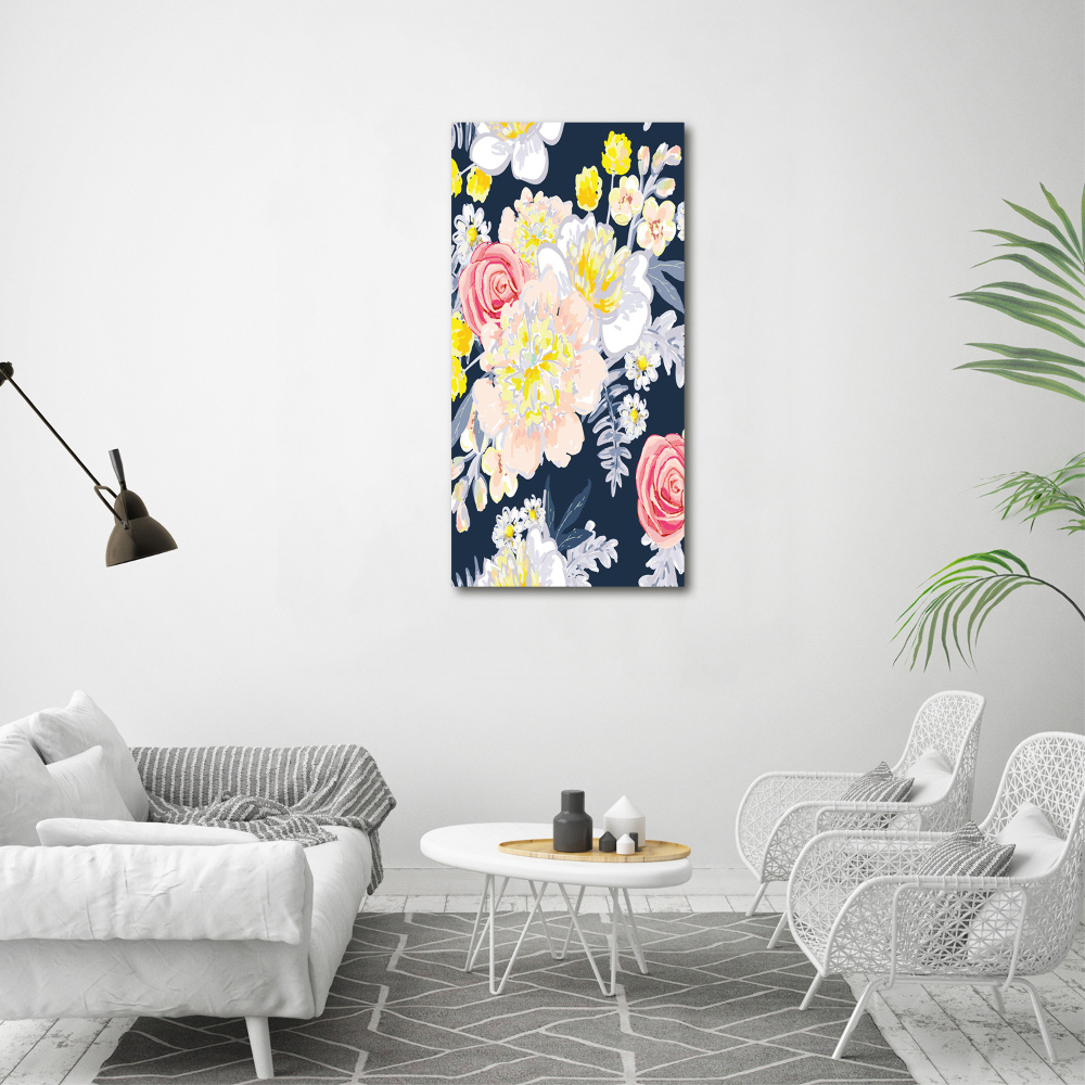 Foto-obraz canvas do salonu Bukiet kwiatów