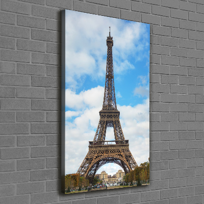 Foto obraz na płótnie pionowy Wieża Eiffla Paryż