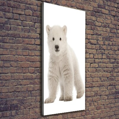 Foto obraz na płótnie do salonu pionowy Miś polarny