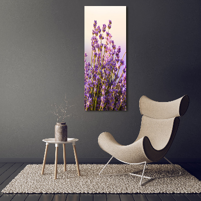 Nowoczesny obraz canvas na ramie pionowy Lawenda