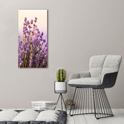 Nowoczesny obraz canvas na ramie pionowy Lawenda