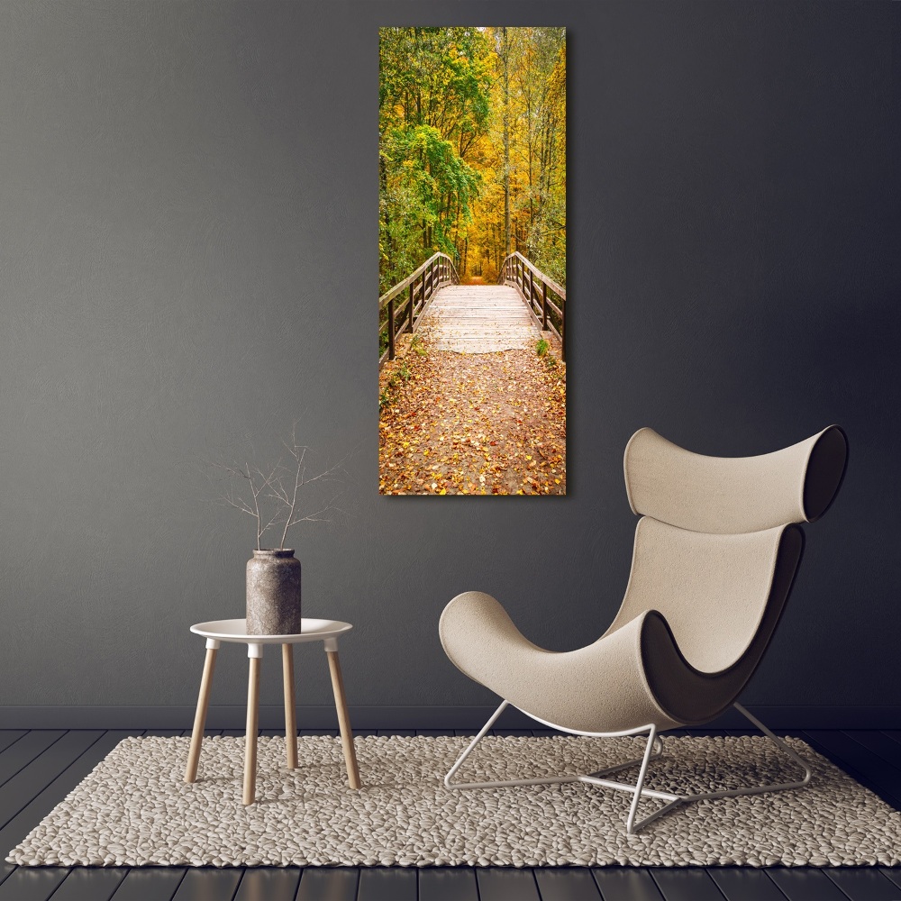 Foto obraz canvas pionowy Las jesienią