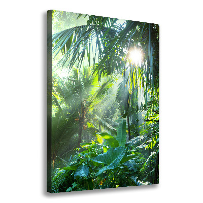 Nowoczesny obraz canvas na ramie pionowy Dżungla