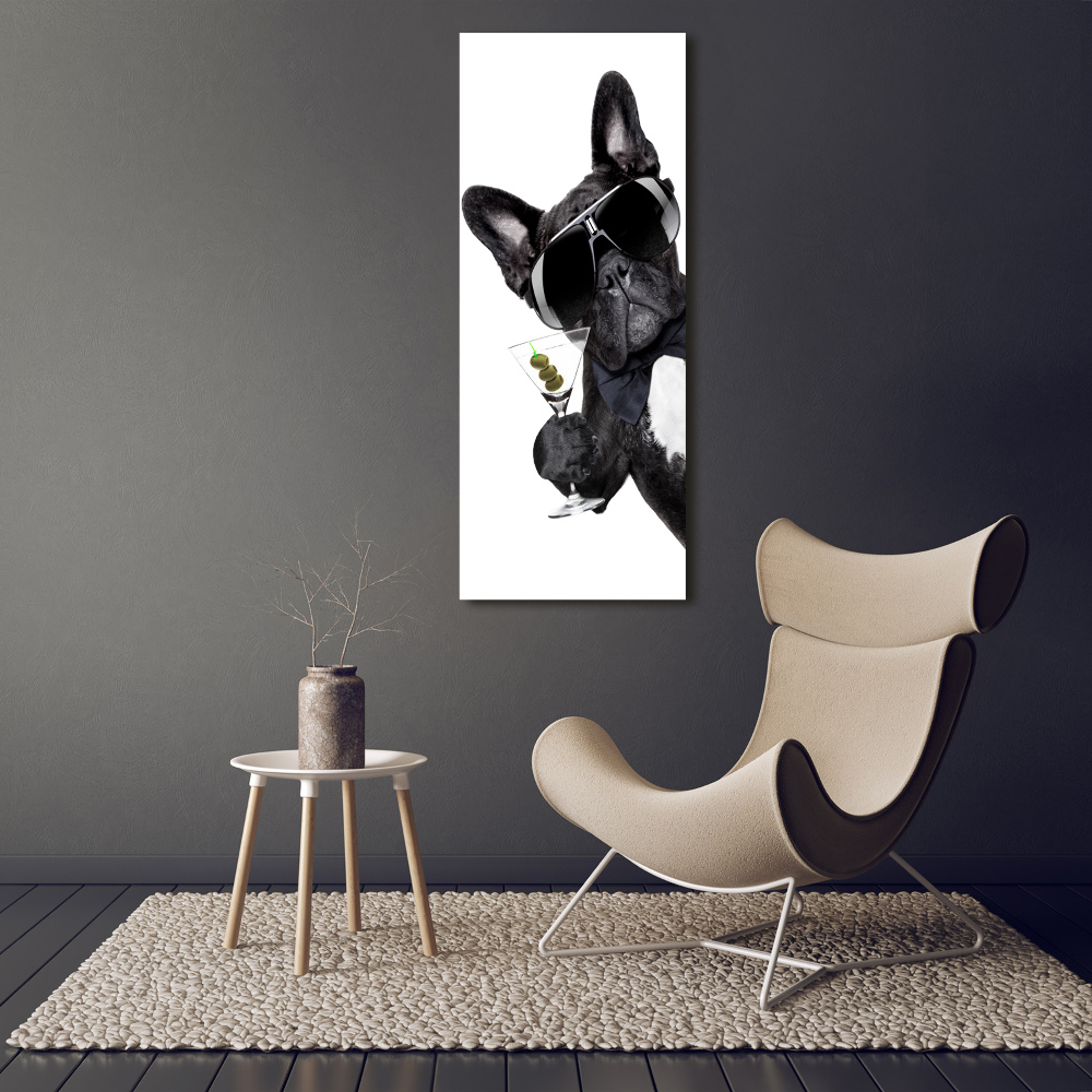 Foto obraz na płótnie pionowy Piez z martini